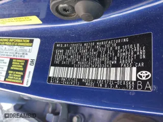 2019 Toyota Corolla L with VIN 5YFBURHE3KP903043, listed as a IAAI auction lot 41761386 with 141,006 mi miles. Bid and sale history available at carsss.com. Image 9.