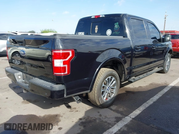 2020 Ford F-150 XL with VIN 1FTEW1CP9LKF40166, listed as a IAAI auction lot 41934877 with 82,355 mi miles. Bid and sale history available at carsss.com. Image 4.