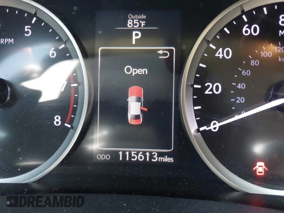 2014 Lexus IS 250 with VIN JTHCF1D24E5011721, listed as a IAAI auction lot 42374087 with 115,613 mi miles and . Bid and sale history available at DreamBid. Image 15.