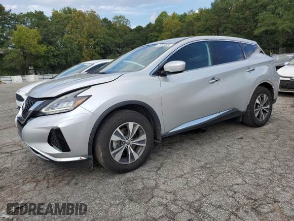 2022 Nissan Murano S with VIN 5N1AZ2AJ7NC123020, listed as a Copart auction lot 73141584 with 46,492 mi miles and Salvage Title. Bid and sale history available at DreamBid. Image 1.