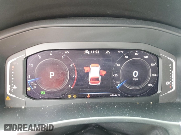 2022 Volkswagen Atlas SE z VIN 1V2KR2CA7NC557362, wystawiony jako Copart lot #60083205 z przebiegiem 64 642 mil mil oraz Szkoda całkowita • Salvage title. Historia ofert i sprzedaży dostępna na DreamBid. Obrazek 9.
