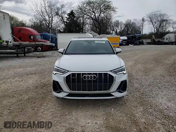 2023 Audi Q3 S line Premium with VIN WA1DECF31P1104632, listed as a Copart auction lot 50983105 with 17,579 mi miles and Salvage title. Bid and sale history available at DreamBid. Image 12.