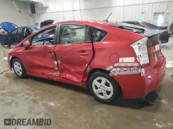 2010 Toyota Prius II with VIN JTDKN3DU6A0124753, listed as a Copart auction lot 50906875 with 161,499 mi miles and Non Repairable. Bid and sale history available at DreamBid. Image 2.