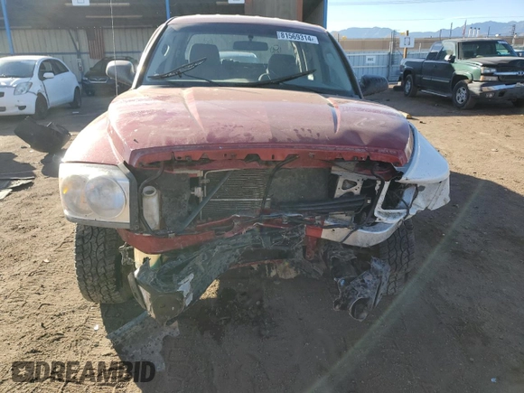 2006 Dodge Dakota ST with VIN 1D7HW28K66S706928, listed as a Copart auction lot 81569314 with 161,319 mi miles and Salvage Title. Bid and sale history available at DreamBid. Image 5.