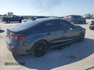 2025 Honda Civic Sport with VIN 2HGFE2F59SH539467, listed as a Copart auction lot 52300485 with 5,527 mi miles and Salvage title. Bid and sale history available at DreamBid. Image 3.