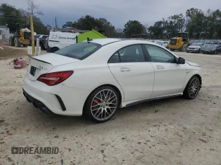 2018 Mercedes-Benz CLA with VIN WDDSJ5CB7JN618278, listed as a Copart auction lot 88866695 with 45,312 mi miles and Salvage Title. Bid and sale history available at carsss.com. Image 3.