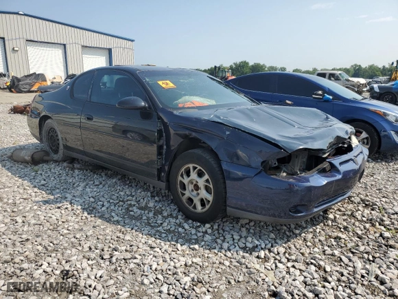 2002 Chevrolet Monte Carlo LS with VIN 2G1WW12E029209831, listed as a Copart auction lot 61644574 with 6,668 mi miles and Salvage Title. Bid and sale history available at carsss.com. Image 4.