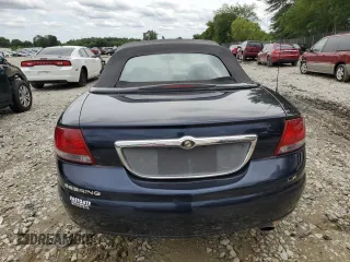 2001 Chrysler Sebring with VIN 1C3EL45U11N706855, listed as a Copart auction lot 62395804 with 78,725 mi miles and Non Repairable. Bid and sale history available at DreamBid. Image 6.