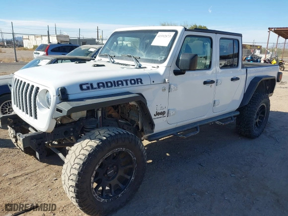 2020 Jeep Gladiator Sport S with VIN 1C6HJTAG3LL126683, listed as a IAAI auction lot 41592873 with 1 mi miles. Bid and sale history available at carsss.com. Image 17.