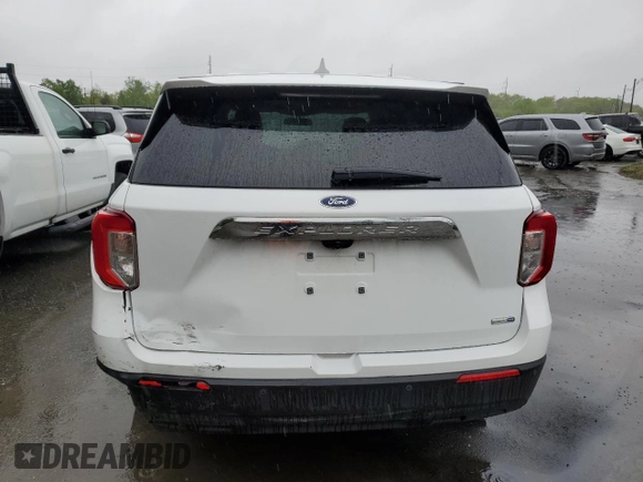 2020 Ford Explorer with VIN 1FMSK8BH3LGC01631, listed as a Copart auction lot 54668005 with 22,047 mi miles and Salvage title. Bid and sale history available at DreamBid. Image 6.