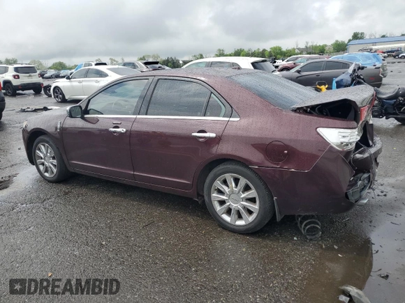 2011 Lincoln MKZ with VIN 3LNHL2JC0BR764654, listed as a Copart auction lot 57295725 with 141,056 mi miles and Salvage title. Bid and sale history available at DreamBid. Image 2.
