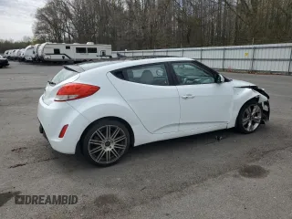 2013 Hyundai Veloster w/Gray Int with VIN KMHTC6AD7DU095627, listed as a Copart auction lot 52121225 with 86,261 mi miles and Salvage title. Bid and sale history available at DreamBid. Image 3.