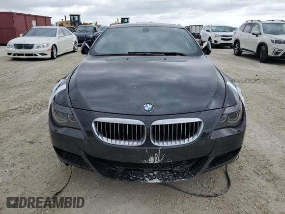 2007 BMW 6 Series M6 with VIN WBSEH93567B798456, listed as a Copart auction lot 77244804 with Not Provided miles and Salvage Title. Bid and sale history available at DreamBid. Image 5.