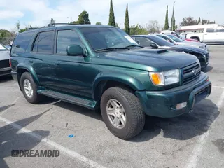 2000 Toyota 4Runner SR5 with VIN JT3GN86RXY0172654, listed as a IAAI auction lot 41751096 with 242,226 mi miles and . Bid and sale history available at DreamBid. Image 1.