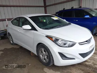 2015 Hyundai Elantra SE z VIN 5NPDH4AE2FH573747, wystawiony jako IAAI lot #42130009 z przebiegiem 99 220 mil mil oraz . Historia ofert i sprzedaży dostępna na DreamBid. Obrazek 1.