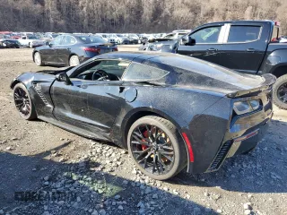 2019 Chevrolet Corvette Z06 1LZ with VIN 1G1YP2D60K5605501, listed as a Copart auction lot 47521875 with 6,752 mi miles and Salvage Title. Bid and sale history available at carsss.com. Image 2.