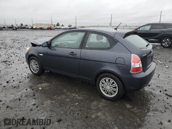 2007 Hyundai Accent SE with VIN KMHCN36C57U008952, listed as a Copart auction lot 86095324 with 167,601 mi miles and Salvage Title. Bid and sale history available at carsss.com. Image 2.