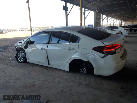 2017 Kia Forte LX with VIN 3KPFL4A7XHE155744, listed as a Copart auction lot 52553625 with 61,027 mi miles and Salvage Title. Bid and sale history available at carsss.com. Image 2.