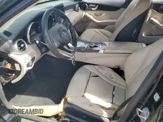 2017 Mercedes-Benz C 300 with VIN 55SWF4JB8HU207344, listed as a Copart auction lot 62652345 with 134,618 mi miles and Clean title. Bid and sale history available at DreamBid. Image 7.