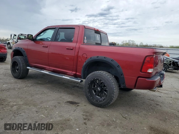 2012 Ram 1500 Sport with VIN 1C6RD7MT9CS248031, listed as a Copart auction lot 51807545 with 106,015 mi miles and Salvage Title. Bid and sale history available at carsss.com. Image 2.