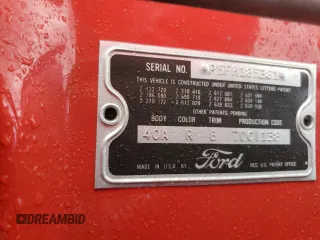 1955 Ford Thunderbird with VIN P5FH185381, listed as a Copart auction lot 73986904 with 2,206 mi miles and Salvage Title. Bid and sale history available at DreamBid. Image 13.