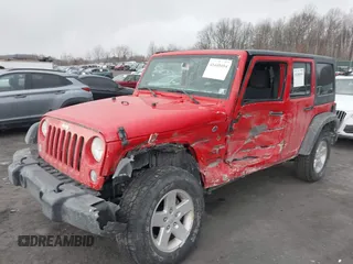 2018 Jeep Wrangler JK Unlimited Sport with VIN 1C4BJWDG0JL807344, listed as a IAAI auction lot 41440494 with 46,300 mi miles. Bid and sale history available at carsss.com. Image 17.
