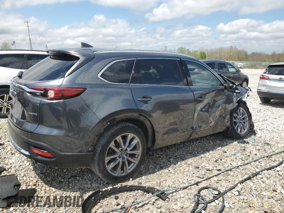 2021 Mazda CX-9 Grand Touring with VIN JM3TCBDY7M0508897, listed as a Copart auction lot 55645515 with 62,917 mi miles and Salvage title. Bid and sale history available at DreamBid. Image 3.