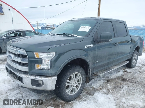2015 Ford F-150 XLT with VIN 1FTEW1EP6FFB48630, listed as a IAAI auction lot 41597442 with 128,428 mi miles. Bid and sale history available at carsss.com. Image 17.