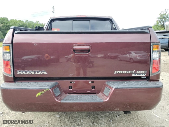 2008 Honda Ridgeline RTL with VIN 2HJYK16528H537171, listed as a Copart auction lot 66348154 with 209,483 mi miles and Salvage Title. Bid and sale history available at carsss.com. Image 6.
