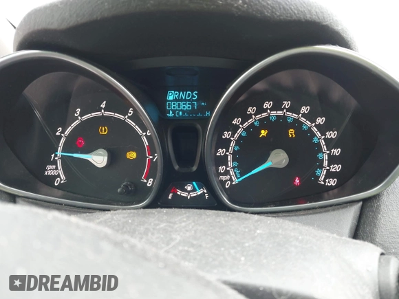 2019 Ford Fiesta SE with VIN 3FADP4EJ3KM145397, listed as a IAAI auction lot 42055399 with 80,667 mi miles. Bid and sale history available at carsss.com. Image 7.
