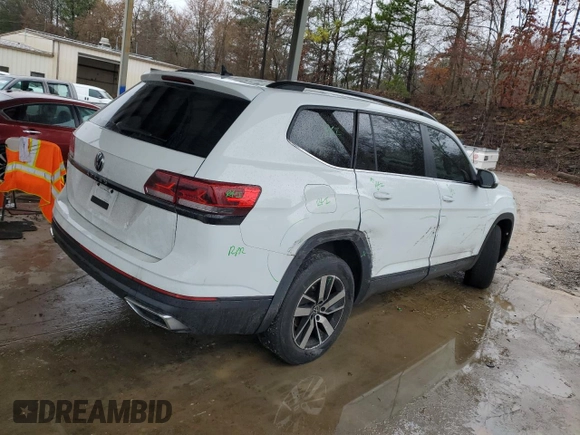 2022 Volkswagen Atlas SE with VIN 1V2DP2CA4NC530067, listed as a Copart auction lot 44769965 with 116,823 mi miles and Salvage title. Bid and sale history available at DreamBid. Image 3.