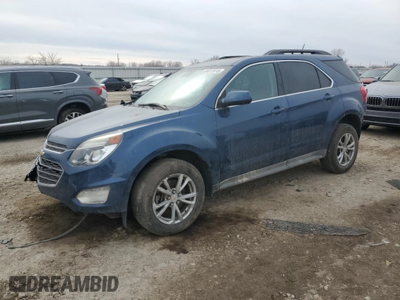 2017 Chevrolet Equinox LT with VIN 2GNALCEK3H6190376, listed as a Copart auction lot 44612015 with 135,797 mi miles and Salvage Title. Bid and sale history available at carsss.com. Image 1.