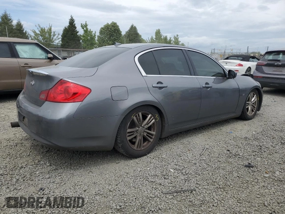 2015 Infiniti Q40 with VIN JN1CV6AP1FM502713, listed as a Copart auction lot 56121544 with 0 mi miles and Salvage Title. Bid and sale history available at carsss.com. Image 3.