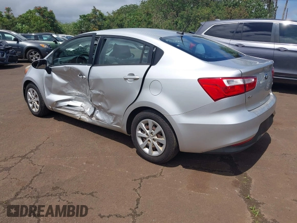 2016 Kia Rio LX with VIN KNADM4A33G6638575, listed as a IAAI auction lot 41828931 with 76,220 mi miles. Bid and sale history available at carsss.com. Image 3.