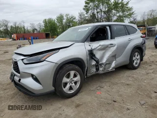 2023 Toyota Highlander L with VIN 5TDKDRBH6PS027926, listed as a Copart auction lot 53556485 with 38,071 mi miles and Salvage title. Bid and sale history available at DreamBid. Image 1.