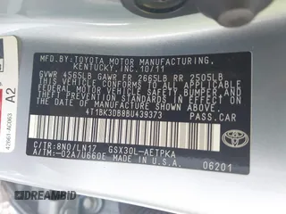 2011 Toyota Avalon with VIN 4T1BK3DB8BU439373, listed as a IAAI auction lot 42604951 with 143,942 mi miles and . Bid and sale history available at DreamBid. Image 9.