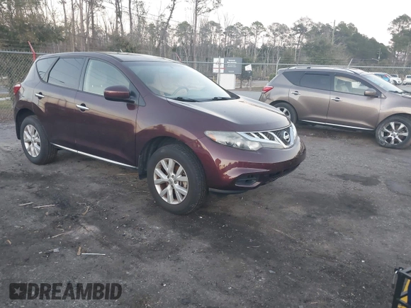 2014 Nissan Murano SV with VIN JN8AZ1MU6EW415829, listed as a IAAI auction lot 41484006 with 117,974 mi miles and . Bid and sale history available at DreamBid. Image 1.