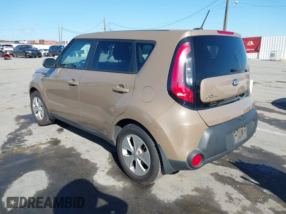 2014 Kia Soul with VIN KNDJN2A27E7082406, listed as a IAAI auction lot 41809333 with 100,227 mi miles. Bid and sale history available at carsss.com. Image 3.