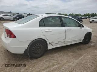 2008 Honda Civic LX with VIN 2HGFA165X8H328874, listed as a Copart auction lot 53708555 with 99,868 mi miles and Salvage Title. Bid and sale history available at DreamBid. Image 3.