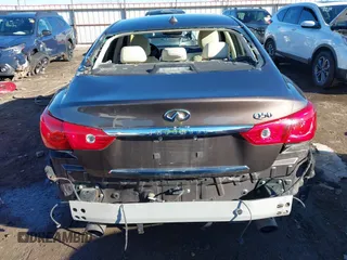 2014 Infiniti Q50 Hybrid Sport with VIN JN1AV7AP3EM691473, listed as a IAAI auction lot 41348911 with 128,851 mi miles and . Bid and sale history available at DreamBid. Image 17.
