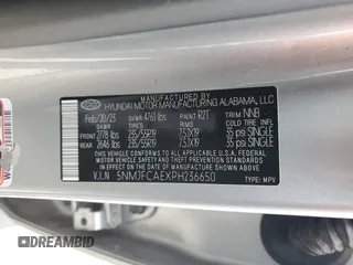 2023 Hyundai Tucson SEL z VIN 5NMJFCAEXPH236650, wystawiony jako Copart lot #56473625 z przebiegiem 45 041 mil mil oraz Szkoda całkowita • Salvage title. Historia ofert i sprzedaży dostępna na DreamBid. Obrazek 12.
