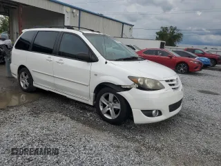 2006 Mazda MPV ES z VIN JM3LW28J260570232, wystawiony jako Copart lot #59558005 z przebiegiem 213 950 mil mil oraz Szkoda całkowita • Salvage title. Historia ofert i sprzedaży dostępna na DreamBid. Obrazek 4.
