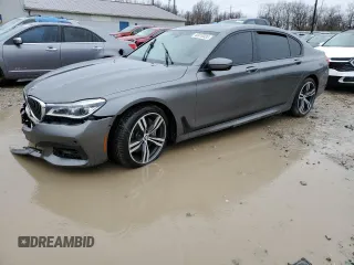 2017 BMW 7 Series 750i with VIN WBA7F0C33HGM22010, listed as a Copart auction lot 45919333 with 0 mi miles. Bid and sale history available at carsss.com. Image 1.