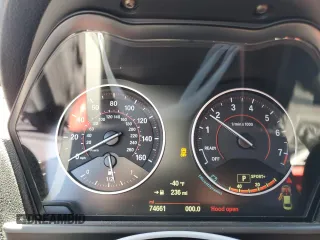 2015 BMW 2 Series 228i with VIN WBA1F9C53FVW98367, listed as a Copart auction lot 50378584 with 74,661 mi miles and Salvage Title. Bid and sale history available at carsss.com. Image 9.