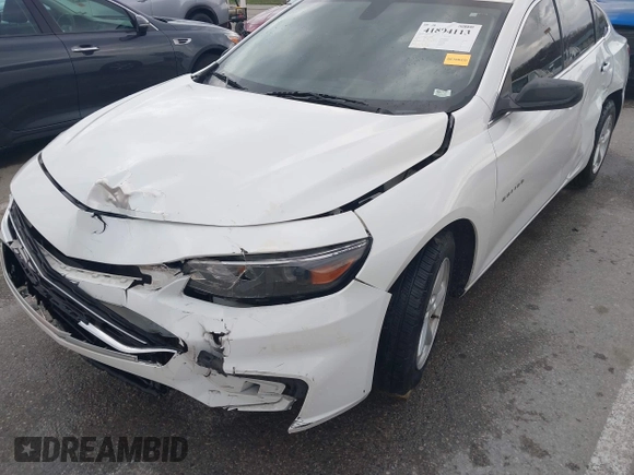 2017 Chevrolet Malibu LS with VIN 1G1ZB5ST6HF141436, listed as a IAAI auction lot 41894113 with 154,521 mi miles and . Bid and sale history available at carsss.com. Image 18.
