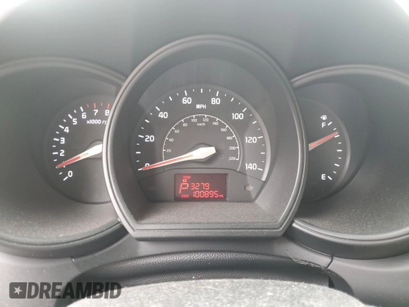 2013 Kia Rio LX with VIN KNADM5A36D6296654, listed as a Copart auction lot 55194435 with 100,895 mi miles and Salvage Title. Bid and sale history available at DreamBid. Image 9.