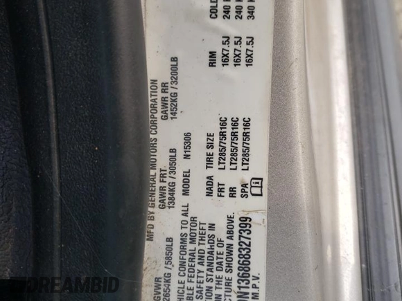 2006 Hummer H3 with VIN 5GTDN136868327399, listed as a Copart auction lot 71271254 with 182,911 mi miles and Salvage Title. Bid and sale history available at carsss.com. Image 15.