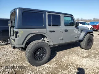 2018 Jeep Wrangler Unlimited Sport S with VIN 1C4HJXDG7JW298738, listed as a Copart auction lot 49312355 with 69,983 mi miles and Salvage title. Bid and sale history available at DreamBid. Image 3.
