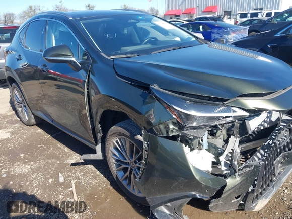 2022 Lexus NX with VIN JTJGGCEZ0N2001029, listed as a IAAI auction lot 41205502 with 26,124 mi miles. Bid and sale history available at carsss.com. Image 6.
