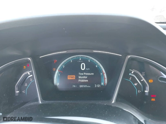 2017 Honda Civic Sedan EX with VIN 2HGFC2F70HH539633, listed as a IAAI auction lot 41678377 with 80,169 mi miles. Bid and sale history available at carsss.com. Image 7.